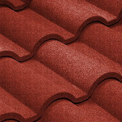 Композитная черепица Metrotile (Бельгия) Metrotile Romana красная от магазина ЛесКонПром.ру