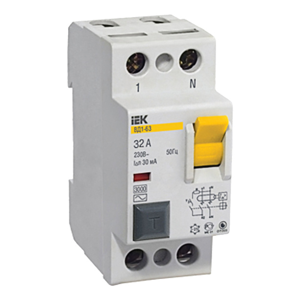 УЗО IEK 2п 25 А 30 мА от магазина ЛесКонПром.ру