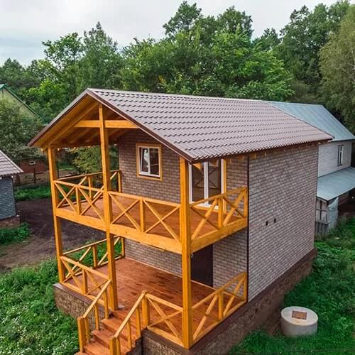 Фасадная плитка ТЕХНОНИКОЛЬ Hauberk Травертин Камень от магазина ЛесКонПром.ру