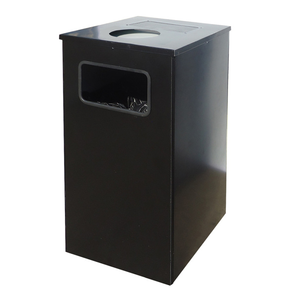 Урна Квадро-11 с пепельницей 35х35х67 см от магазина ЛесКонПром.ру