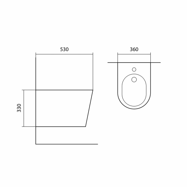 Биде Aquatek Вега подвесное от магазина ЛесКонПром.ру
