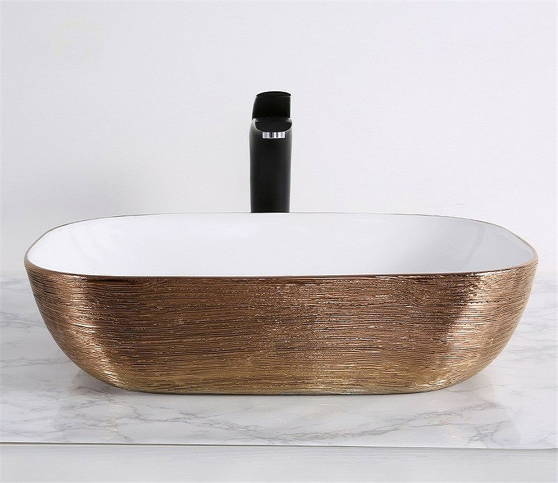 Раковина-чаша CeramaLux 46 D1333H132 Медь Белая от магазина ЛесКонПром.ру