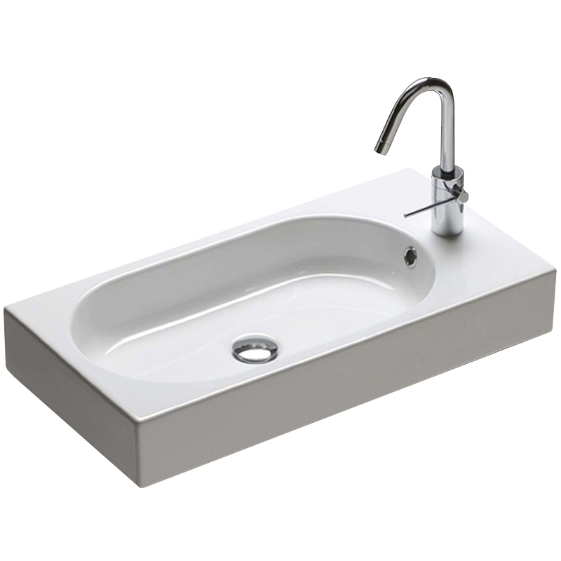 Раковина Hatria Area 70 L Y0W901 Белая от магазина ЛесКонПром.ру