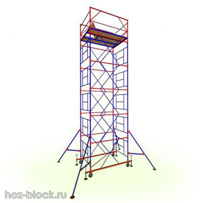 Вышка-тура стальная Мега 4-12,4м (арт. М4-12,4) от магазина ЛесКонПром.ру