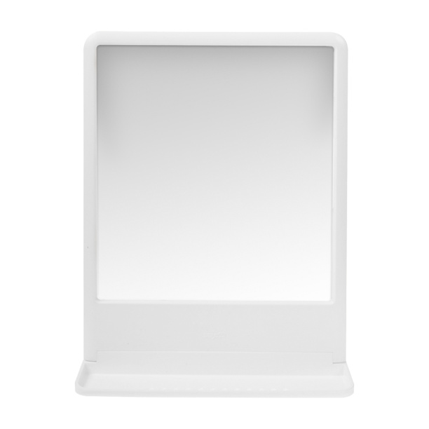 Зеркало с полочкой Berossi Tokyo 30х39см пластик белое от магазина ЛесКонПром.ру