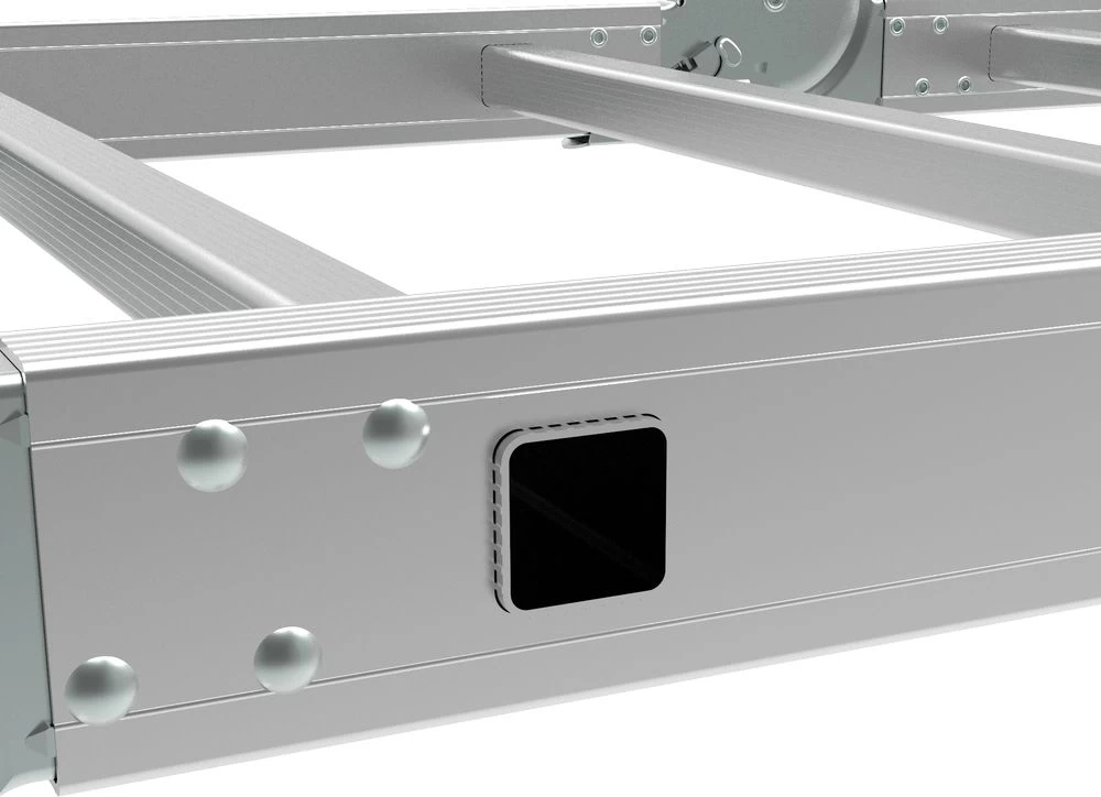 Профессиональная алюминиевая лестница-трансформер с развальцованными ступенями, ширина 500 мм NV3324 НОВАЯ ВЫСОТА 4Х3 арт.3324403 от магазина ЛесКонПром.ру