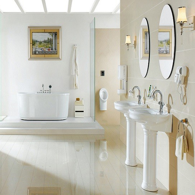 Раковина CeramaLux Lux Classic 75 2061 Белая от магазина ЛесКонПром.ру