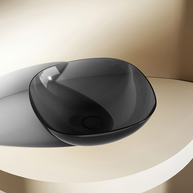 Раковина-чаша Abber Kristall 43 AT2806Onyx Черная от магазина ЛесКонПром.ру