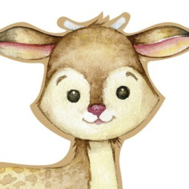 Постер фигурный Олень 33х35 см от магазина ЛесКонПром.ру