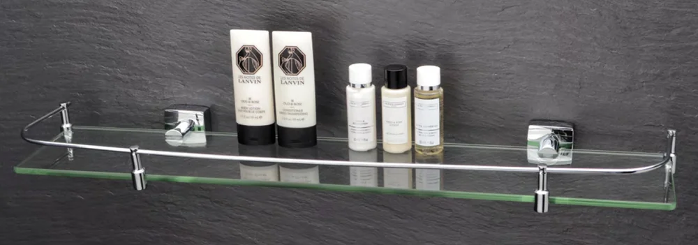 Полка Fixsen Kvadro FX-61303B с ограничителем от магазина ЛесКонПром.ру