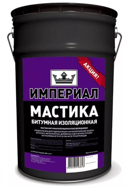 Мастика битумная изоляционная ИМПЕРИАЛ, ведро 13 л от магазина ЛесКонПром.ру