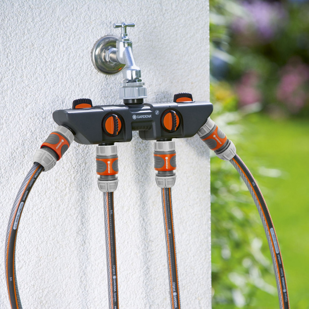 Распределитель воды Gardena 4-канальный от магазина ЛесКонПром.ру