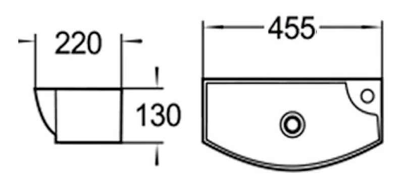 Раковина SantiLine SL-2013LMB 46 Черная матовая от магазина ЛесКонПром.ру