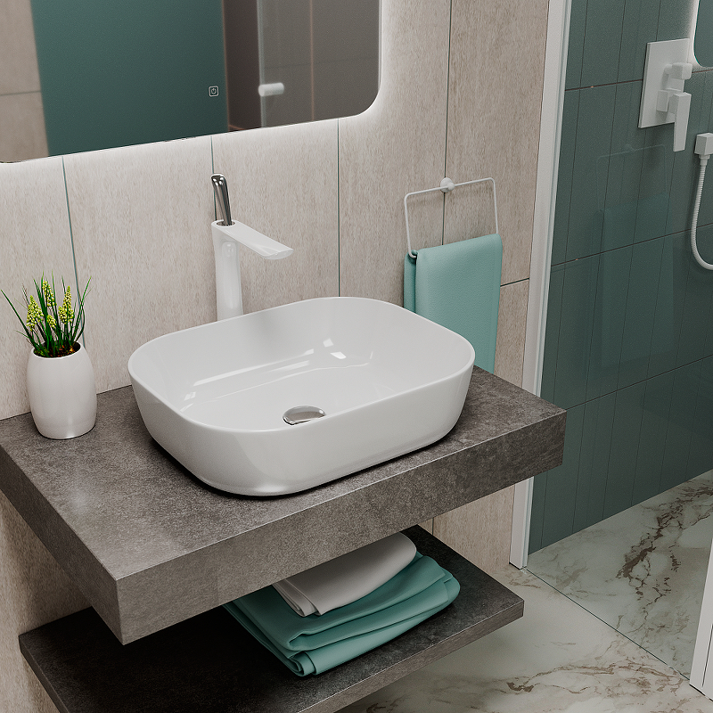 Раковина-чаша D&K Venice 49 DT1020116 Белая от магазина ЛесКонПром.ру