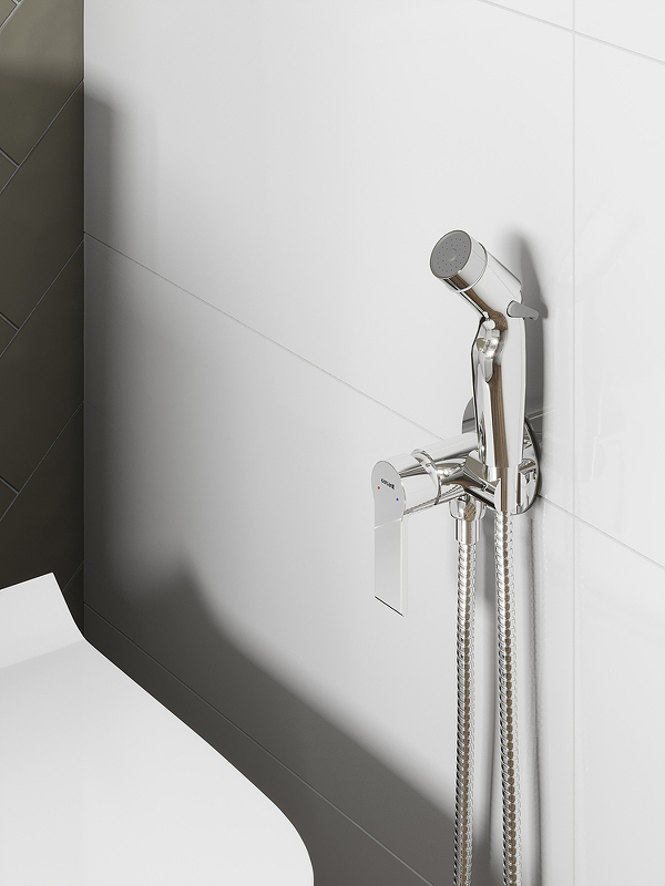 Гигиенический душ со смесителем Cersanit Brasko 64102 Хром от магазина ЛесКонПром.ру