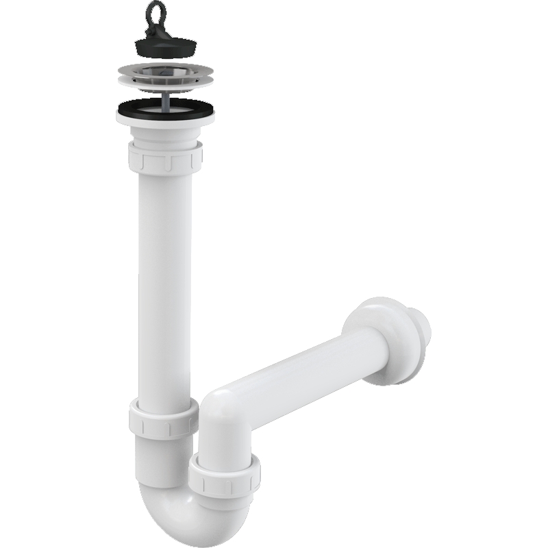Сифон для кухонной мойки Alcaplast A800-DN40 Белый от магазина ЛесКонПром.ру