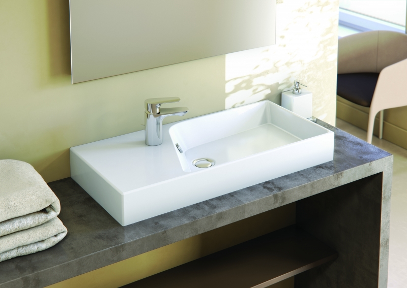 Раковина Jacob Delafon Rythmik 80 EXP112-00 Белая от магазина ЛесКонПром.ру