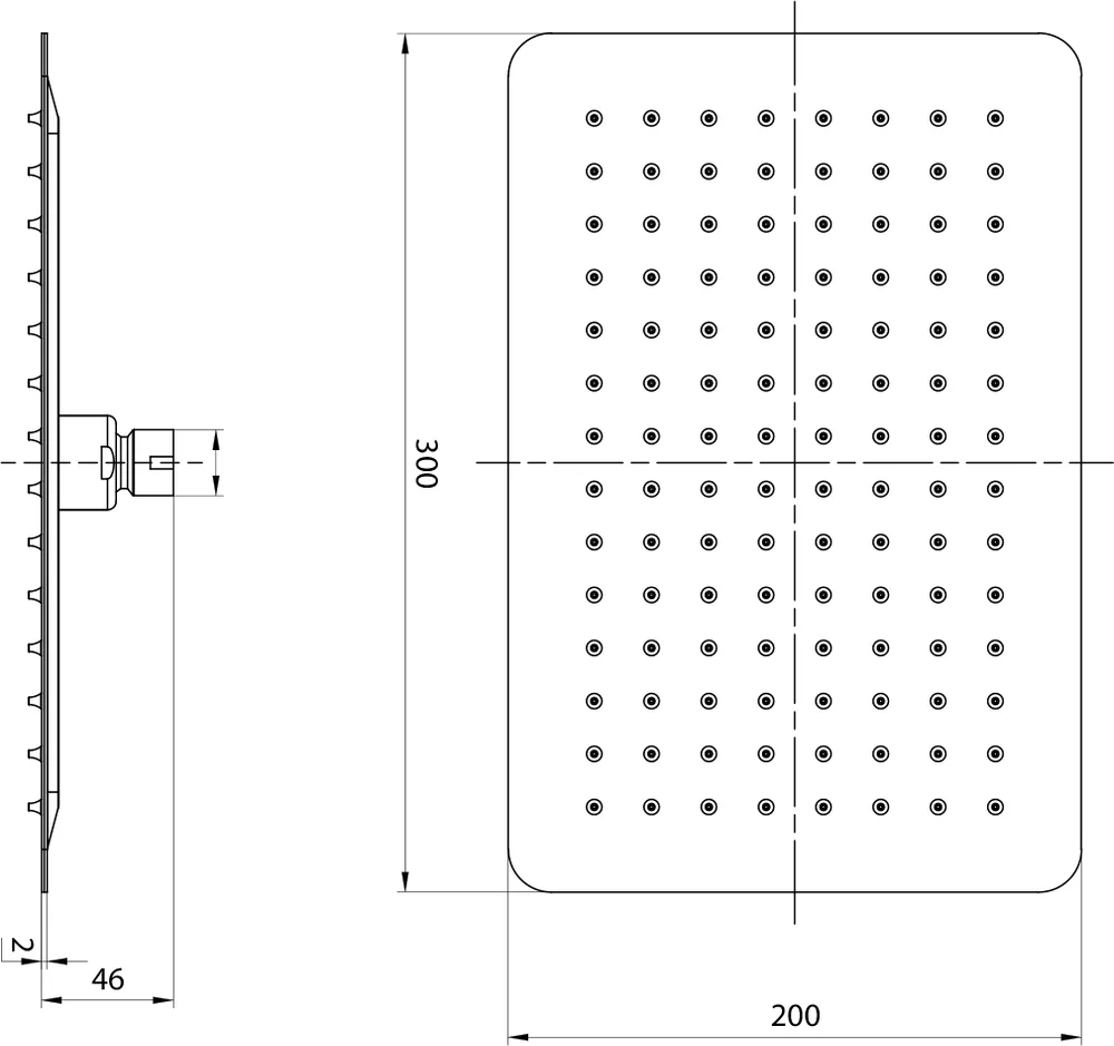 Верхний душ Lemark LM9490S от магазина ЛесКонПром.ру