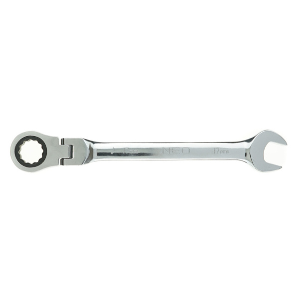 Ключ комбинированный 17 мм с трещоткой на шарнире NEO Tools от магазина ЛесКонПром.ру