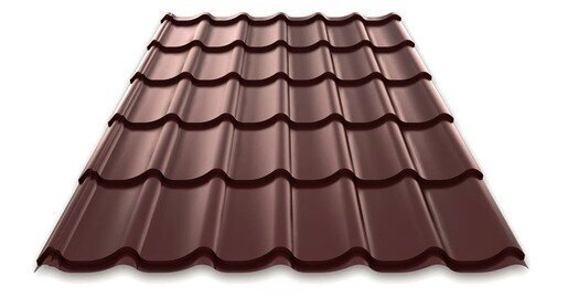 Металлочерепица Металл Профиль Монтеррей Norman Pe 0,5 мм RAL 8017 от магазина ЛесКонПром.ру
