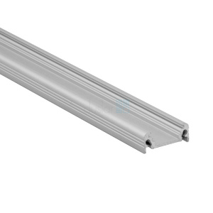 Алюминиевый профиль DLIGHT FLAT прямой, длина - 3000 мм, цвет - алюминий DLIGHT