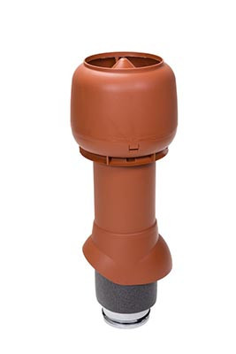 Вентиляционный выход Vilpe 125/ИЗ/500, цвет кирпичный от магазина ЛесКонПром.ру