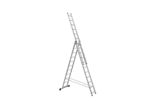 Алюминиевая трехсекционная лестница SCALA 3*11  арт. SC 3011 от магазина ЛесКонПром.ру