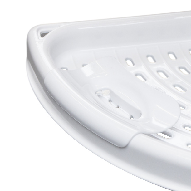 Полка Primanova угловая белая от магазина ЛесКонПром.ру