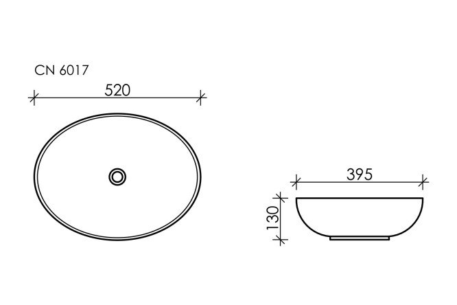 Умывальник накладной CERAMICA NOVA Element 80551291 от магазина ЛесКонПром.ру