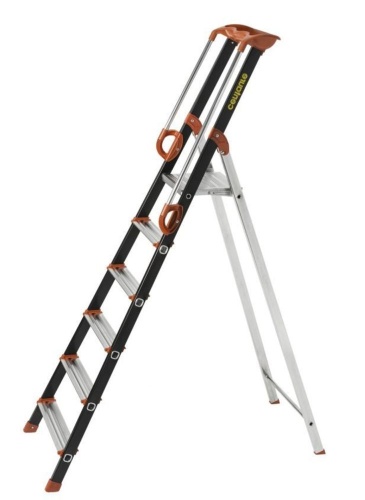 Алюминиевая стремянка профессиональная Centaure 6 ступеней PRO'UP с поручнями (арт.239206) от магазина ЛесКонПром.ру