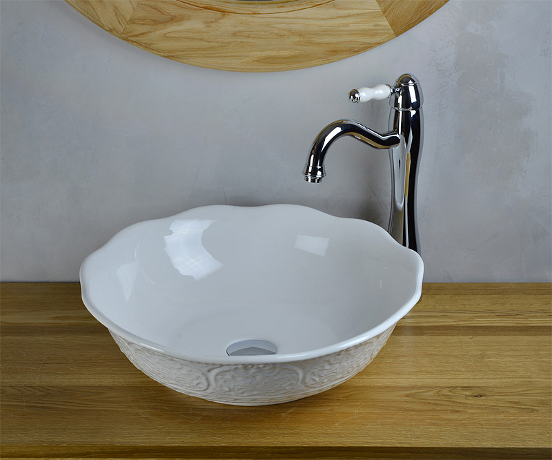 Раковина-чаша Bronze de Luxe 44 2421 Белый глянец от магазина ЛесКонПром.ру