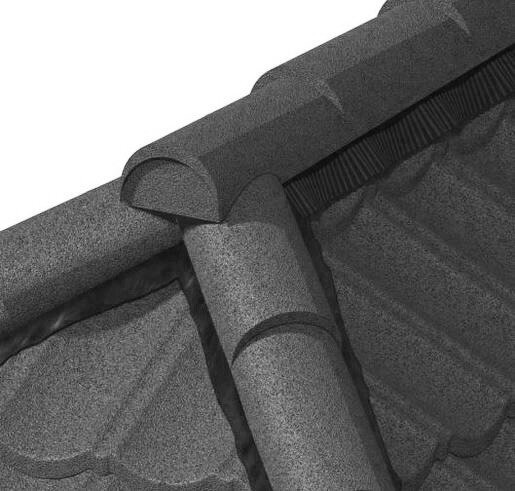 Заглушка конька полукруглого LUXARD алланит от магазина ЛесКонПром.ру