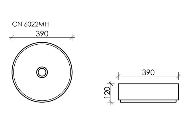 Умывальник накладной CERAMICA NOVA Element 80551240 от магазина ЛесКонПром.ру
