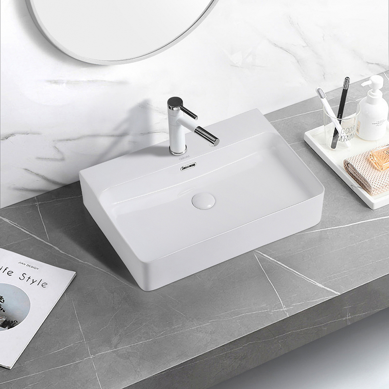 Раковина Abber Rechteck 61 AC2201 Белая от магазина ЛесКонПром.ру