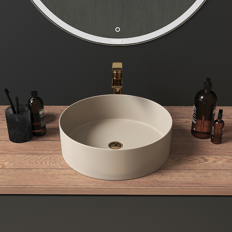 Раковина-чаша Grossman 40 GR-3013BEM Бежевая матовая от магазина ЛесКонПром.ру