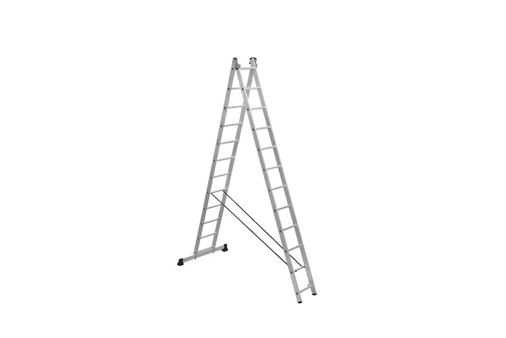 Алюминиевая двухсекционная лестница SCALA 2*12 арт. SC 2012 от магазина ЛесКонПром.ру