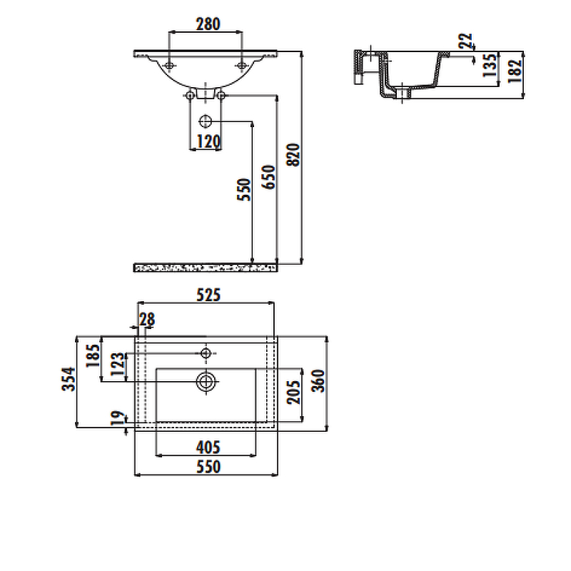 Раковина Creavit Su 55 SU055-00CB00E-0000 Белая от магазина ЛесКонПром.ру