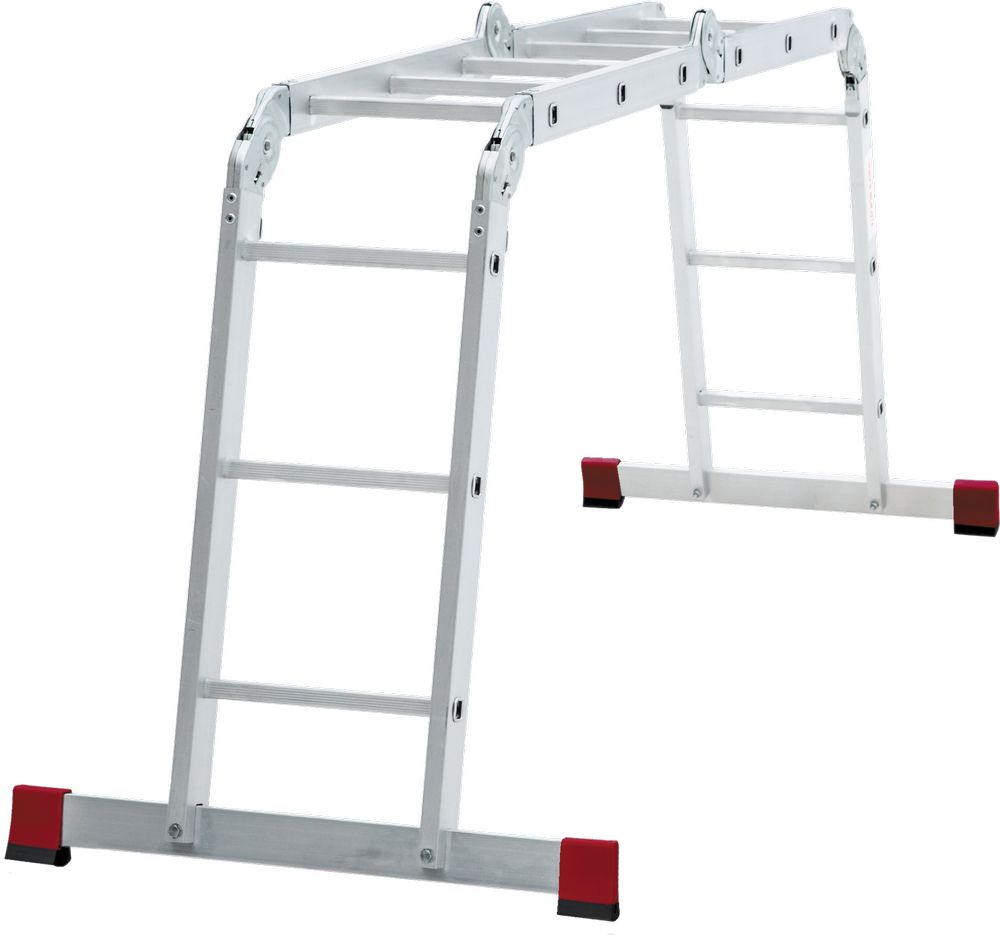 Алюминиевая четырехсекционная лестница-трансформер 400 мм NV1323 НОВАЯ ВЫСОТА 4Х4 арт.1323404 от магазина ЛесКонПром.ру