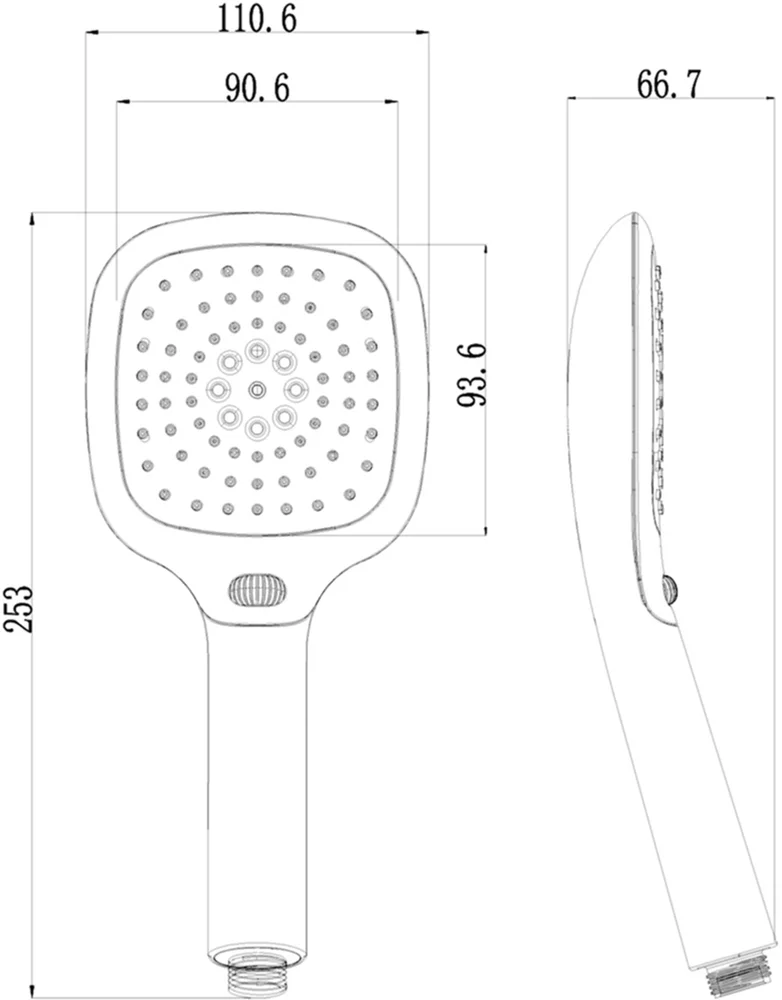Душевая лейка Lemark LM1013Black от магазина ЛесКонПром.ру