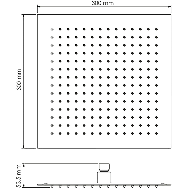 Верхний душ WasserKRAFT A260 Золото матовое от магазина ЛесКонПром.ру