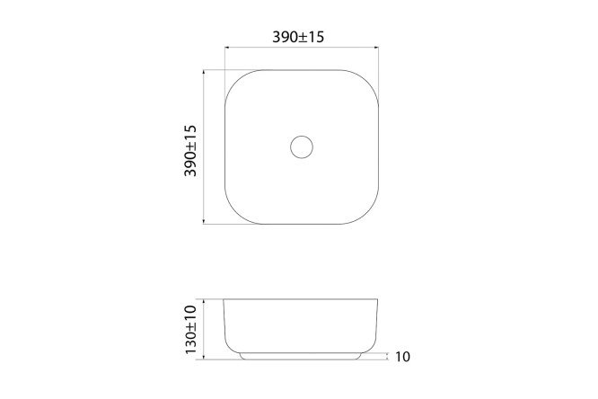 Умывальник накладной IDDIS Bridge 80534100 от магазина ЛесКонПром.ру