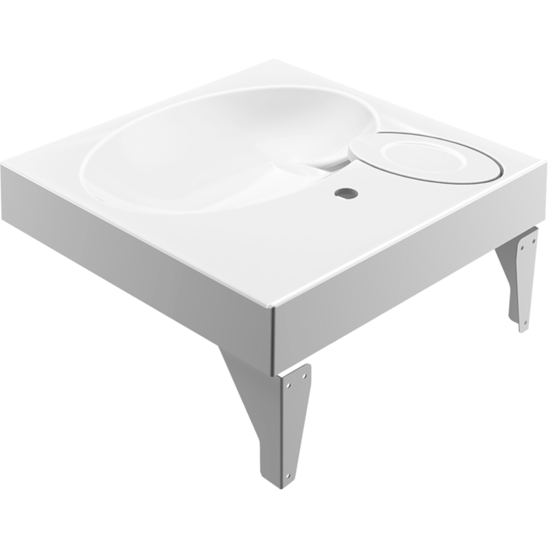 Раковина Paola Liguria 60x60 на стиральную машину Белая глянцевая от магазина ЛесКонПром.ру