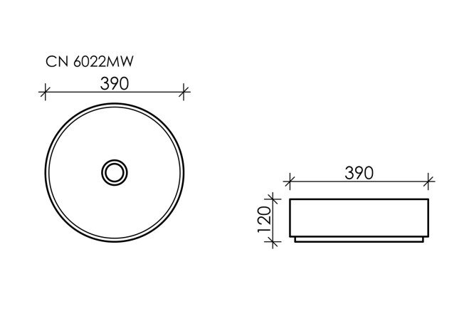 Умывальник накладной CERAMICA NOVA Element 80551244 от магазина ЛесКонПром.ру