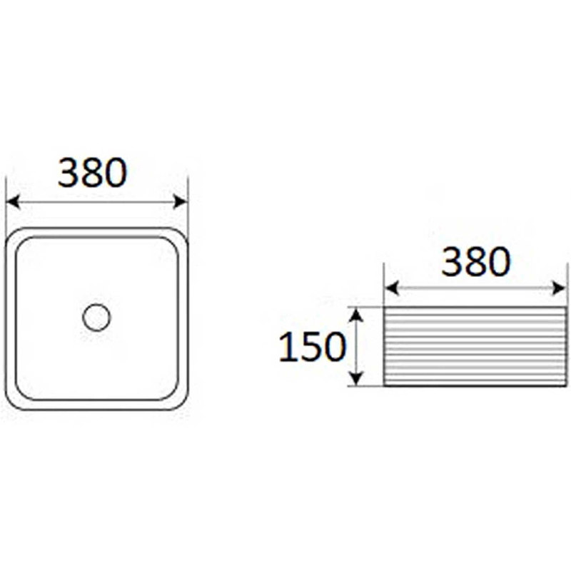 Раковина-чаша Mira 38 MR-3838D Белая от магазина ЛесКонПром.ру
