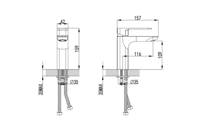 Смеситель для умывальника IDDIS Slide 80534129 от магазина ЛесКонПром.ру