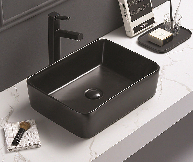 Раковина-чаша CeramaLux 48 7050MB Черная матовая от магазина ЛесКонПром.ру