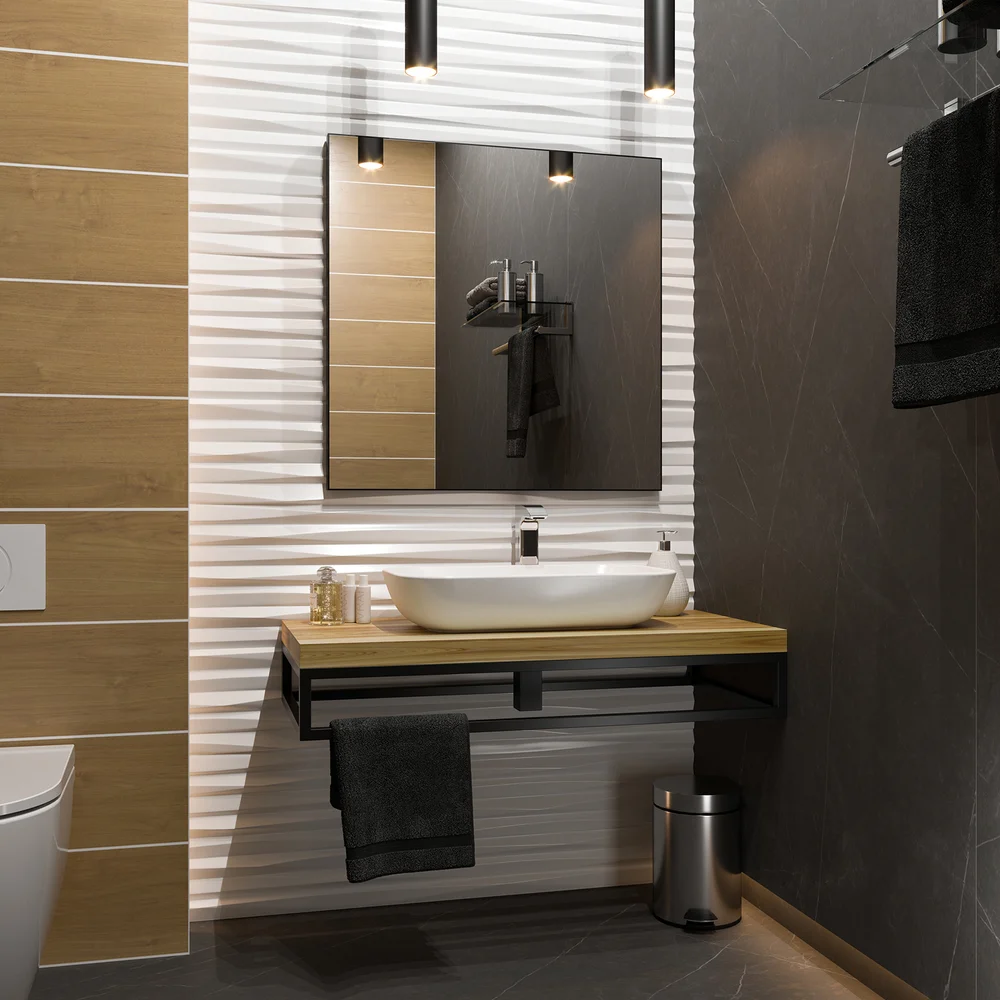 Зеркало Brevita Mars 100 черное матовое от магазина ЛесКонПром.ру