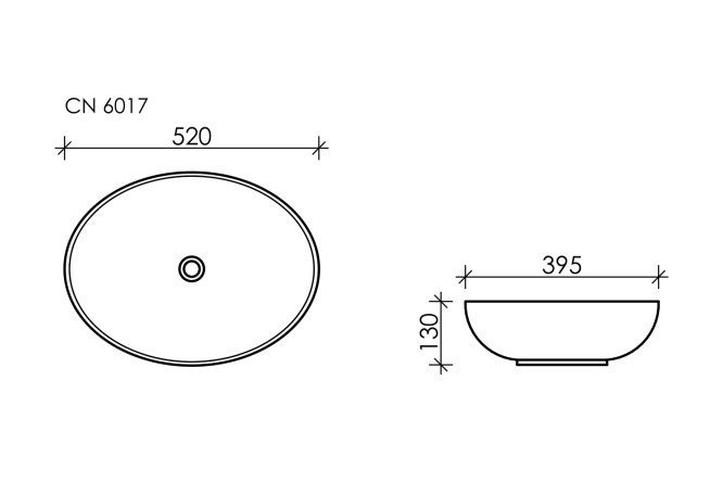 Умывальник накладной CERAMICA NOVA Element 80551289 от магазина ЛесКонПром.ру