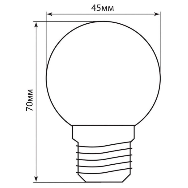 Светодиодная лампа Feron 1 Вт E27 матовая холодный свет от магазина ЛесКонПром.ру