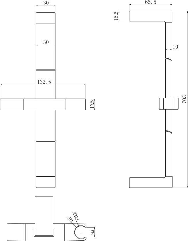 Душевая штанга Olive'S KD06 от магазина ЛесКонПром.ру